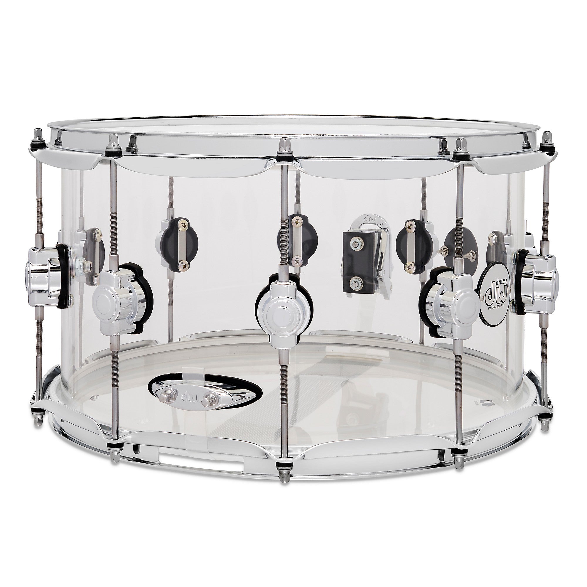 DW Design Series Acrylic Snare Drum With Chrome Hardware