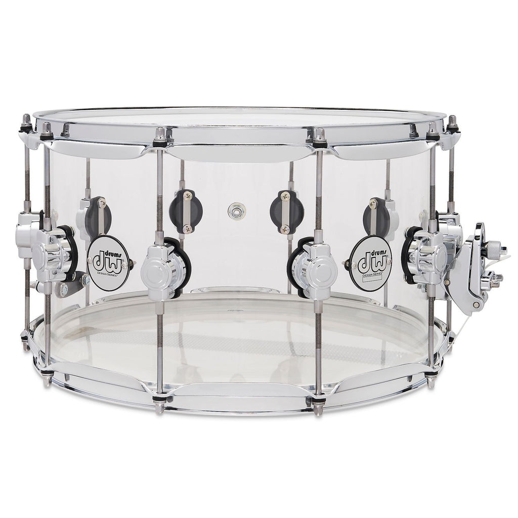 DW Design Series Acrylic Snare Drum With Chrome Hardware