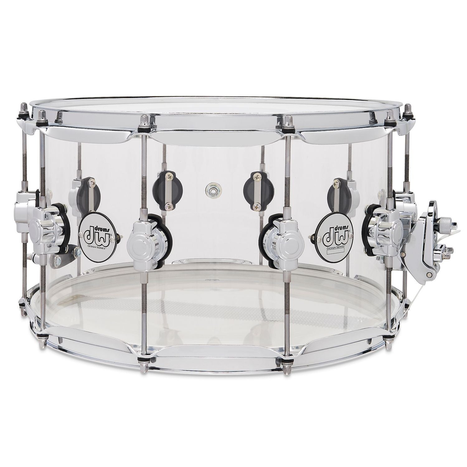 DW Design Series Acrylic Snare Drum With Chrome Hardware