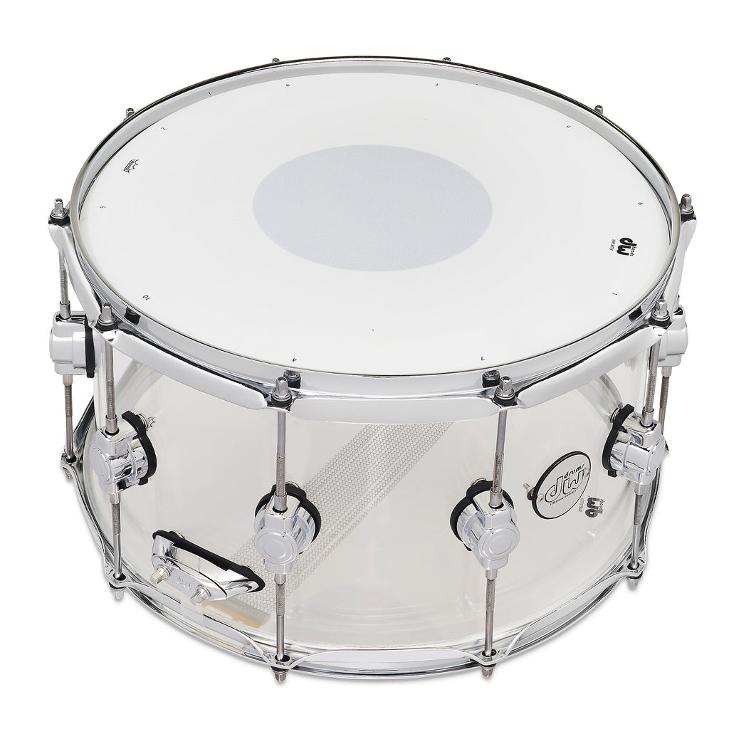 DW Design Series Acrylic Snare Drum With Chrome Hardware