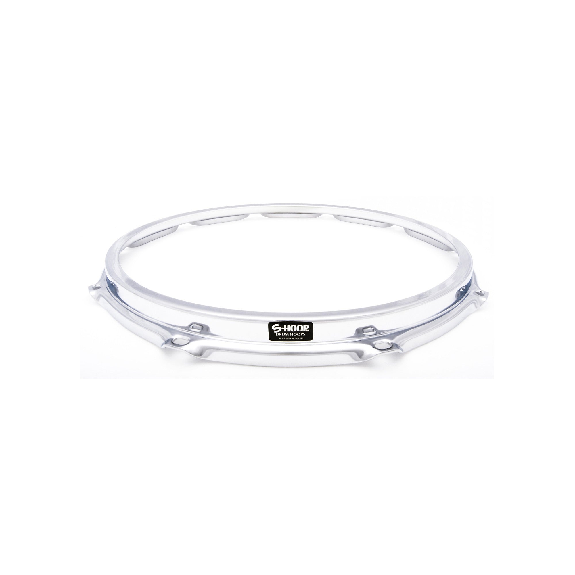 Ahead S-Hoop Drum Hoop Chrome 14 in., 10 Holes