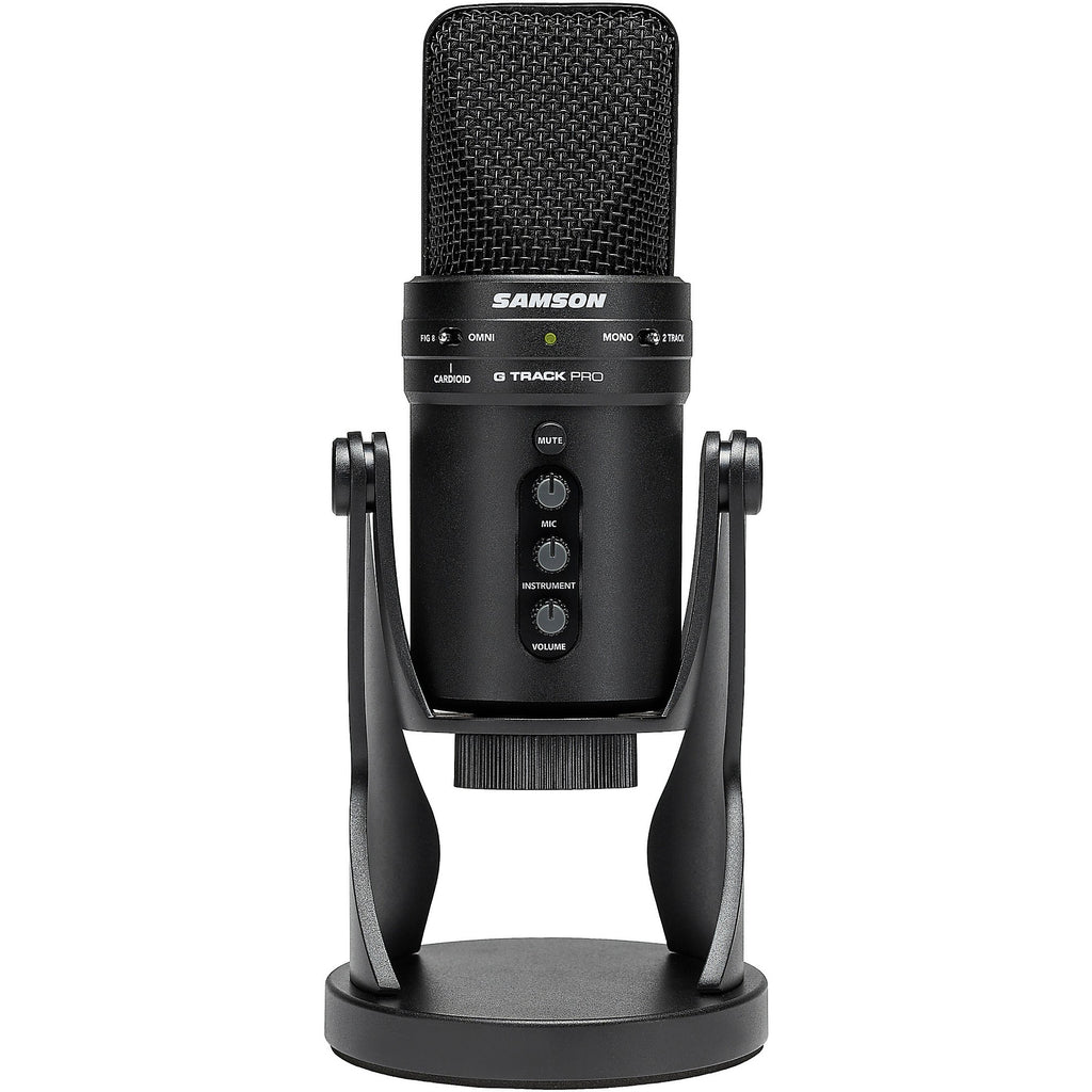 Samson G track Pro USB 24-bit Studio Condenser Mic with Audio Interface Black