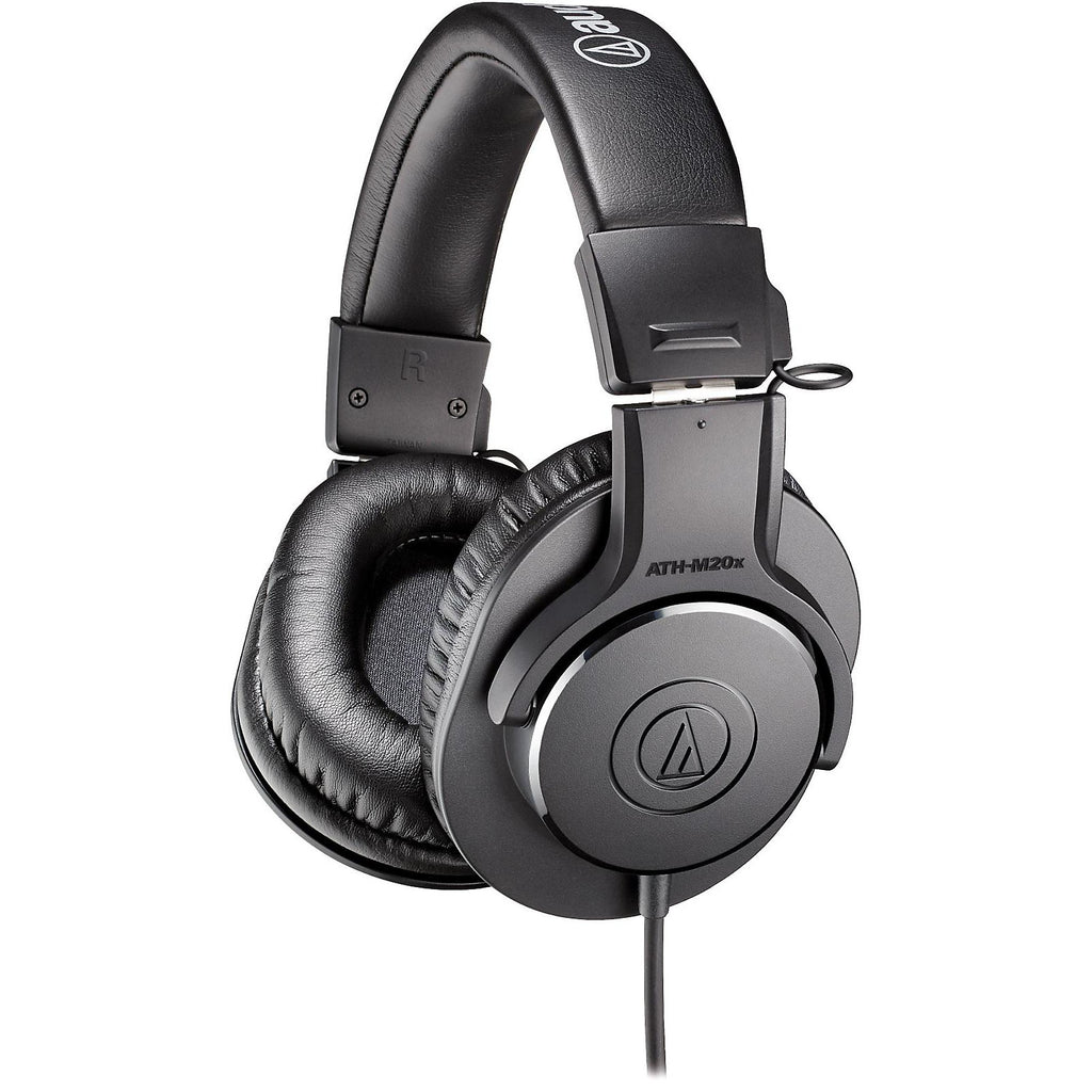 Audio-Technica ATH-M20x Closed-Back Professional Studio Monitor Headphones Black