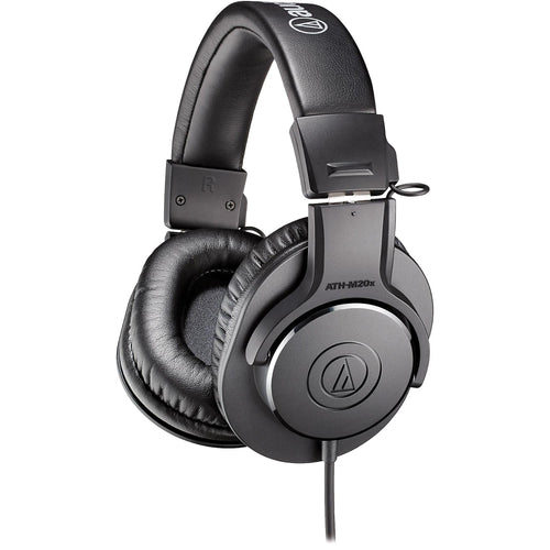 Audio-Technica ATH-M20x Closed-Back Professional Studio Monitor Headphones Black