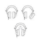 Audio-Technica ATH-M20x Closed-Back Professional Studio Monitor Headphones Black