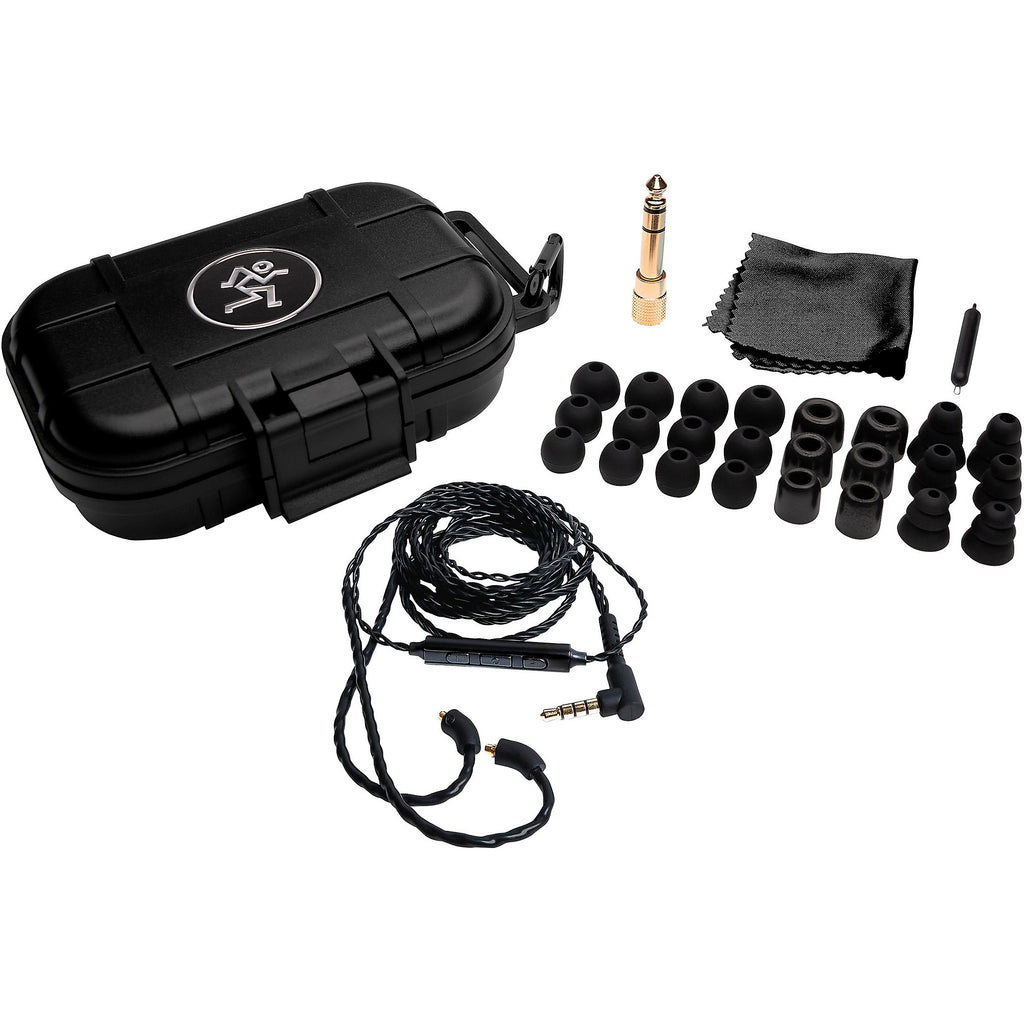 Mackie MP-320 In-Ear Monitors With Triple Dynamic Drivers Clear