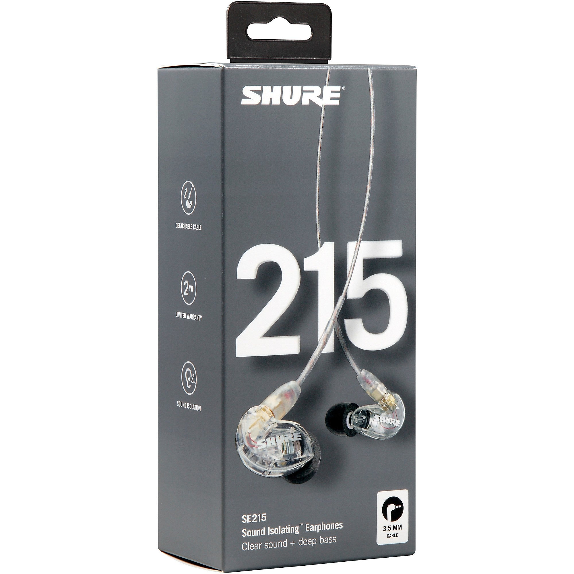 Shure SE215 Dynamic MicroDriver Earphones