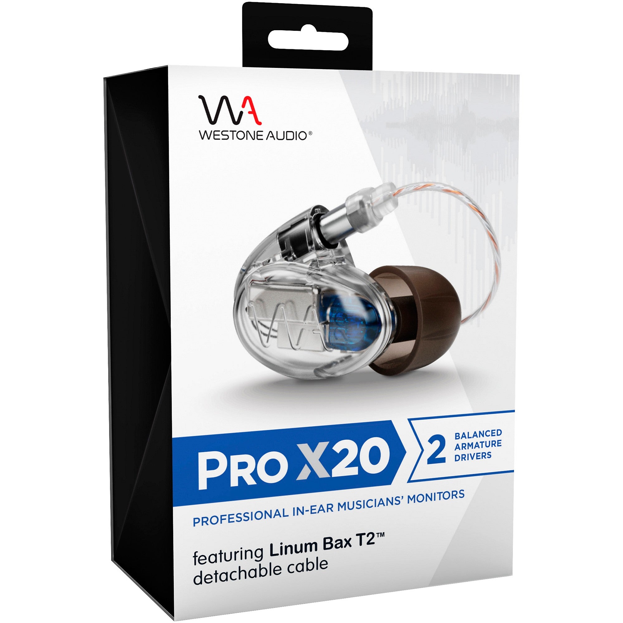 Westone Audio Pro X20 Professional In-Ear Monitors Clear