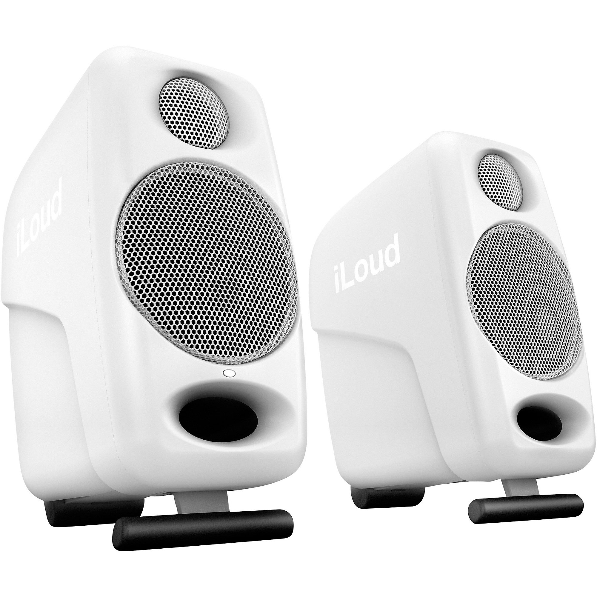 IK Multimedia iLoud Micro Monitor 3-inch Powered Studio Monitors (Pair), White