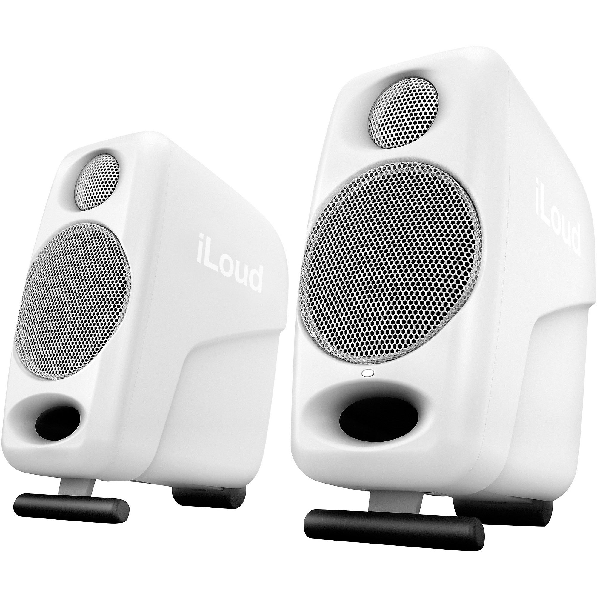 IK Multimedia iLoud Micro Monitor 3-inch Powered Studio Monitors (Pair), White