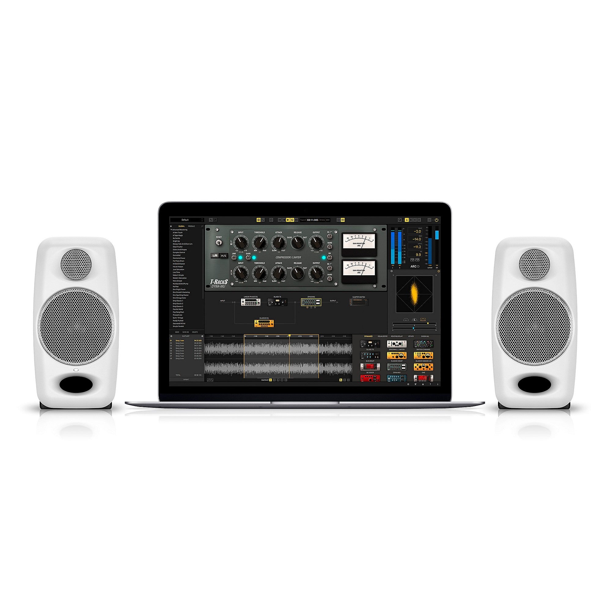 IK Multimedia iLoud Micro Monitor 3-inch Powered Studio Monitors (Pair), White