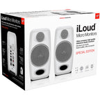 IK Multimedia iLoud Micro Monitor 3-inch Powered Studio Monitors (Pair), White