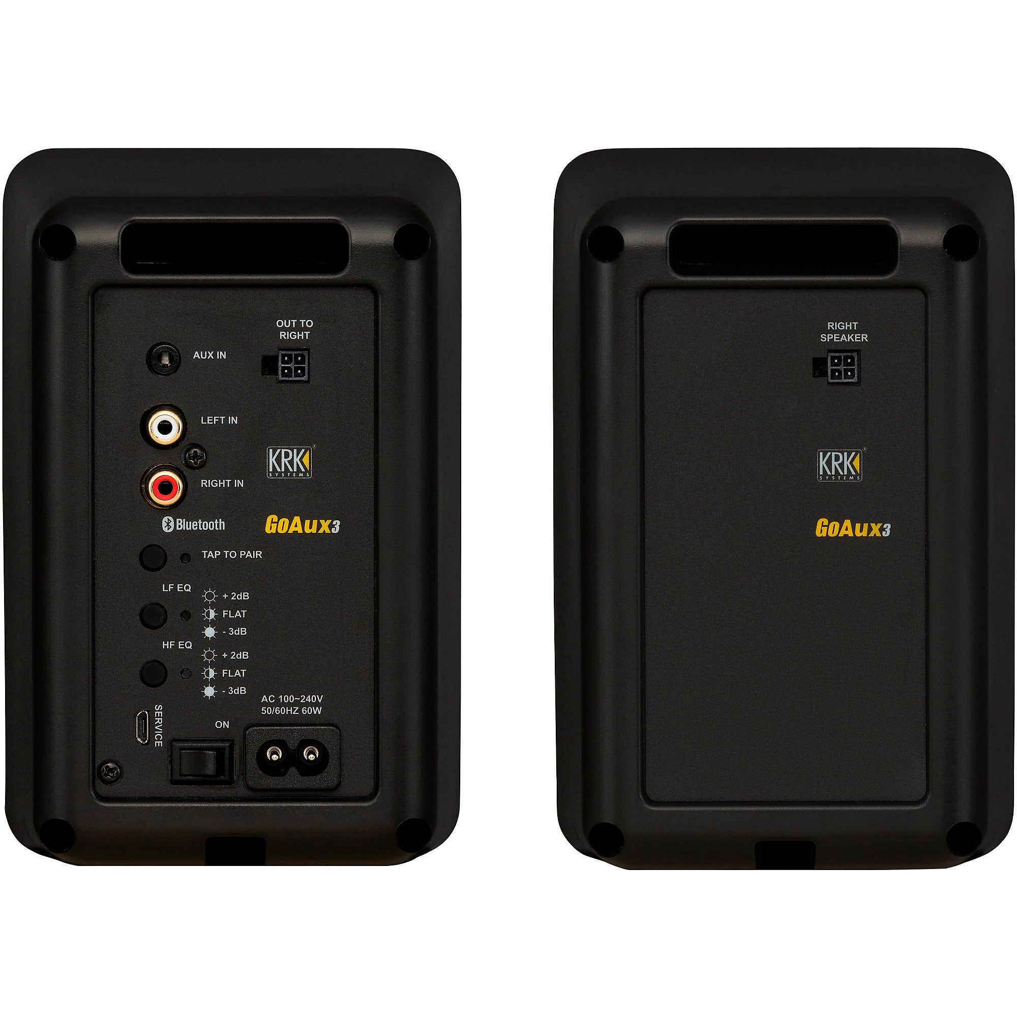 KRK GOAUX3 3-inch Powered Portable Studio Monitor (Pair) Black
