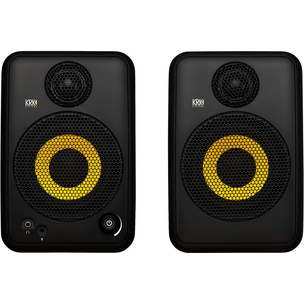KRK GOAUX4 4-inch Powered Portable Studio Monitor (Pair) Black
