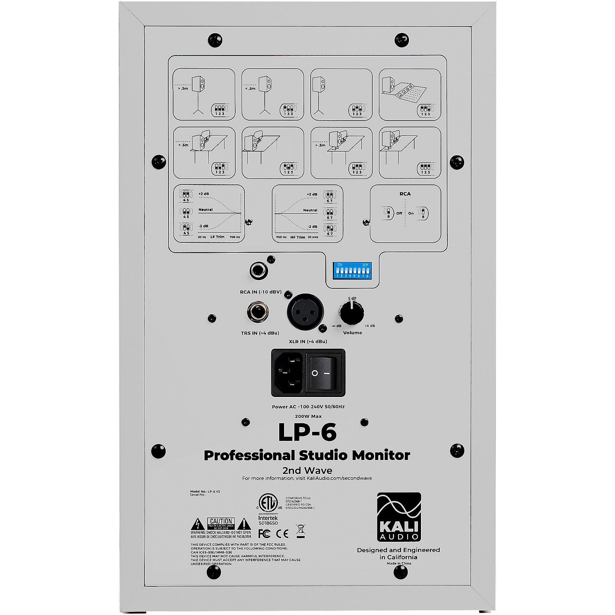 Kali Audio LP-6 V2 6.5-inch Powered Studio Monitor (Each)