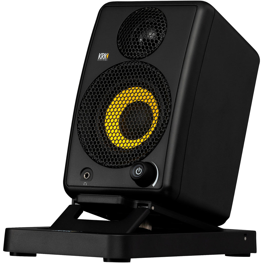KRK GOAUX3 3-inch Powered Portable Studio Monitor (Pair) Black