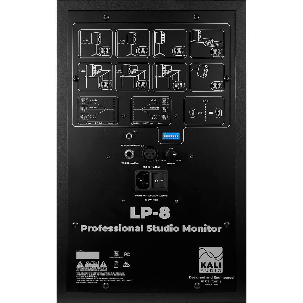 Kali Audio LP-8 8-inch Powered Studio Monitor (Each)