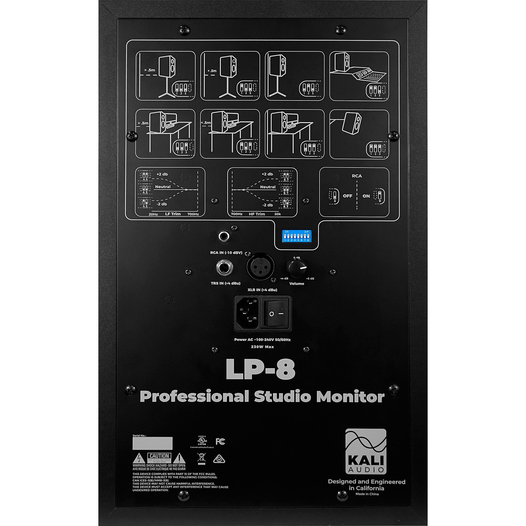 Kali Audio LP-8 8-inch Powered Studio Monitor (Each)