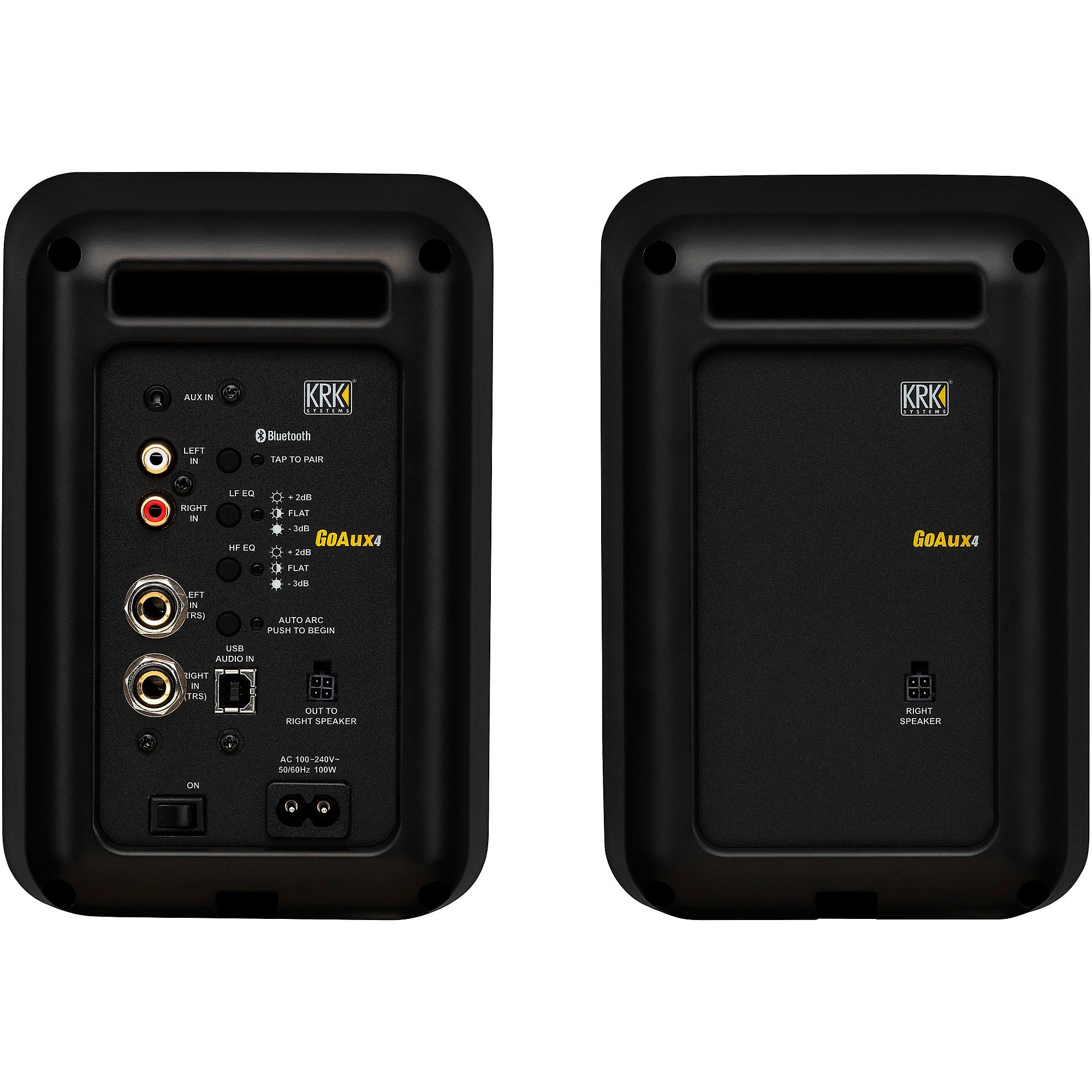 KRK GOAUX4 4-inch Powered Portable Studio Monitor (Pair) Black