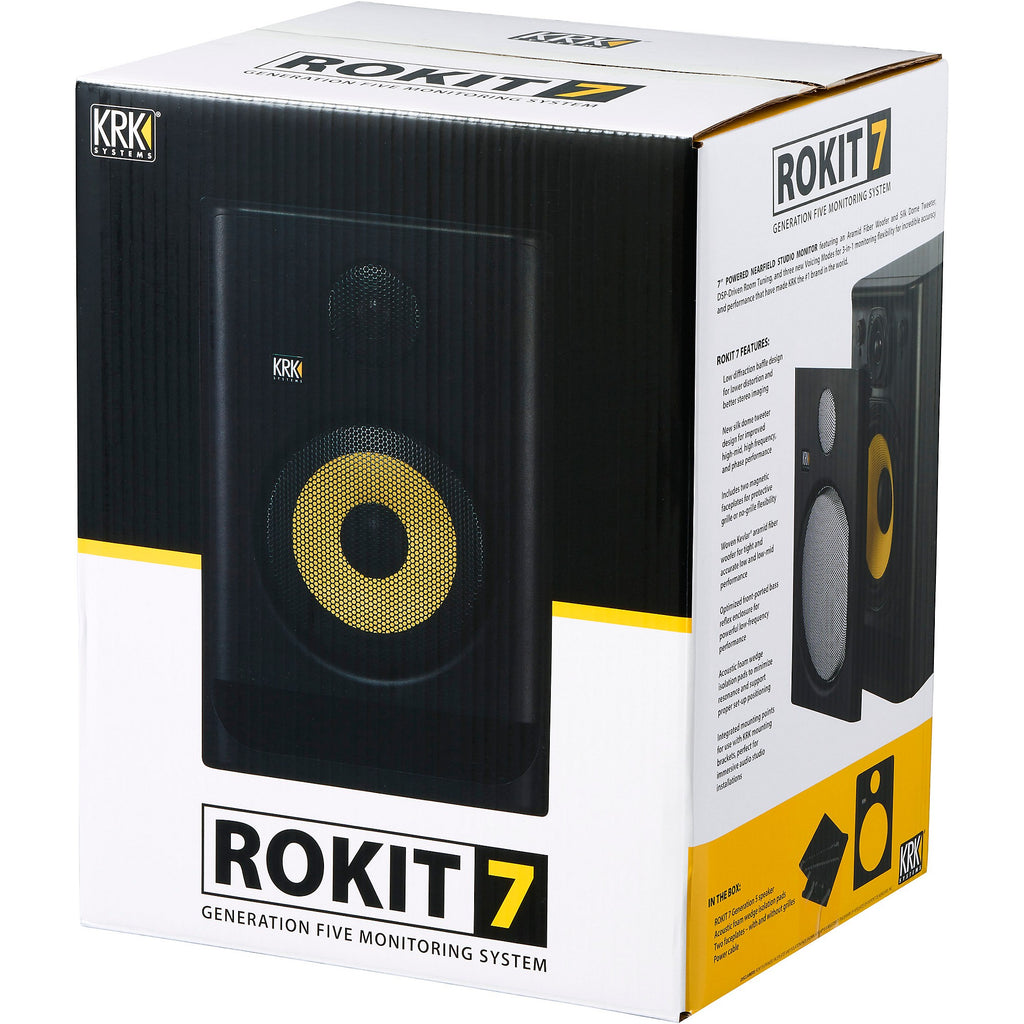 KRK ROKIT 7 Generation Five Powered Studio Monitor 7-inch (Each)