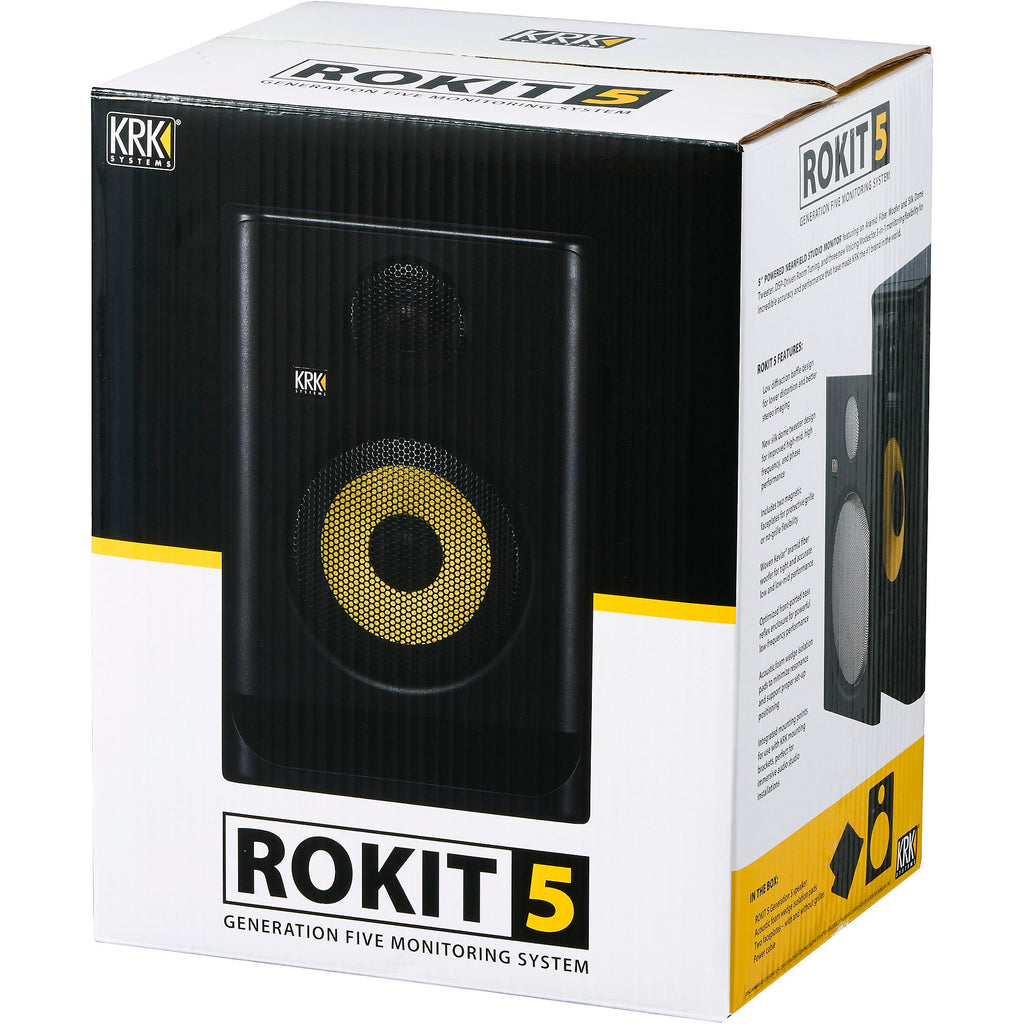 KRK ROKIT 5 Generation Five Powered Studio Monitor 5-inch (Each)