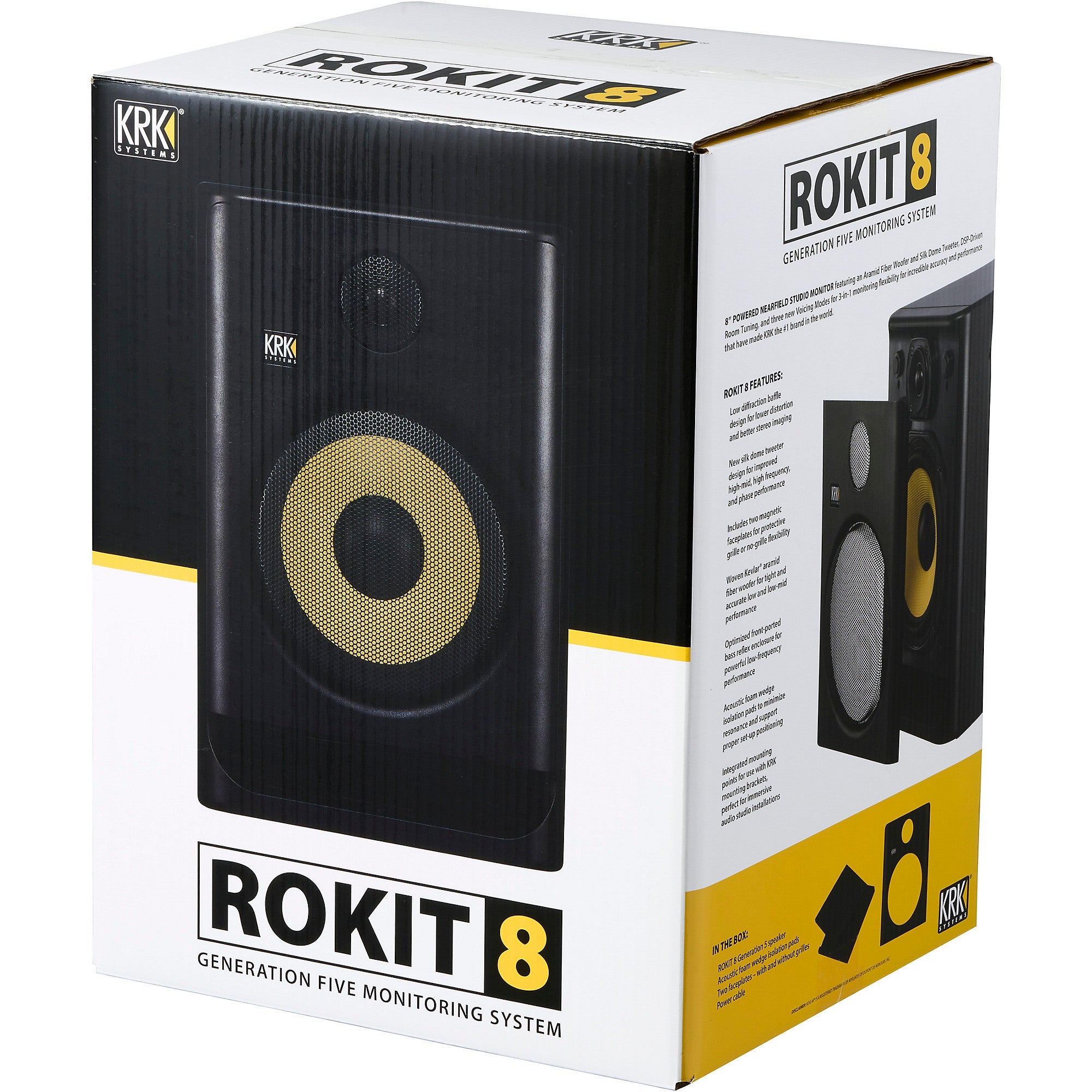 KRK ROKIT 8 Generation Five Powered Studio Monitor 8-inch (Each)