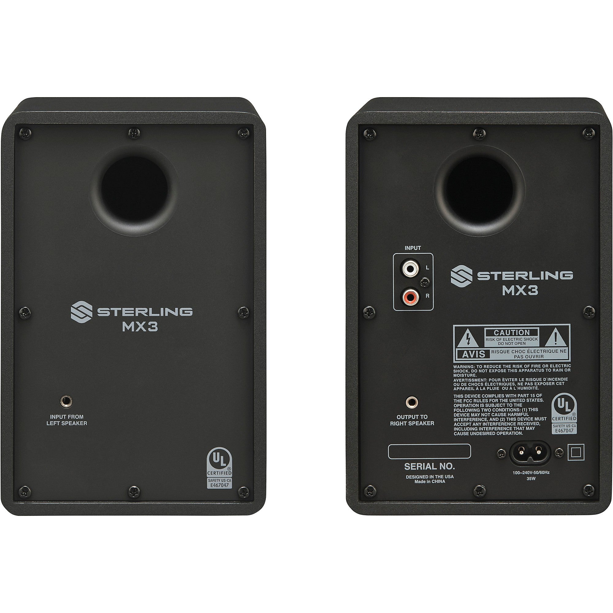 Sterling Audio MX3 3-inch Powered Studio Monitor (Pair)