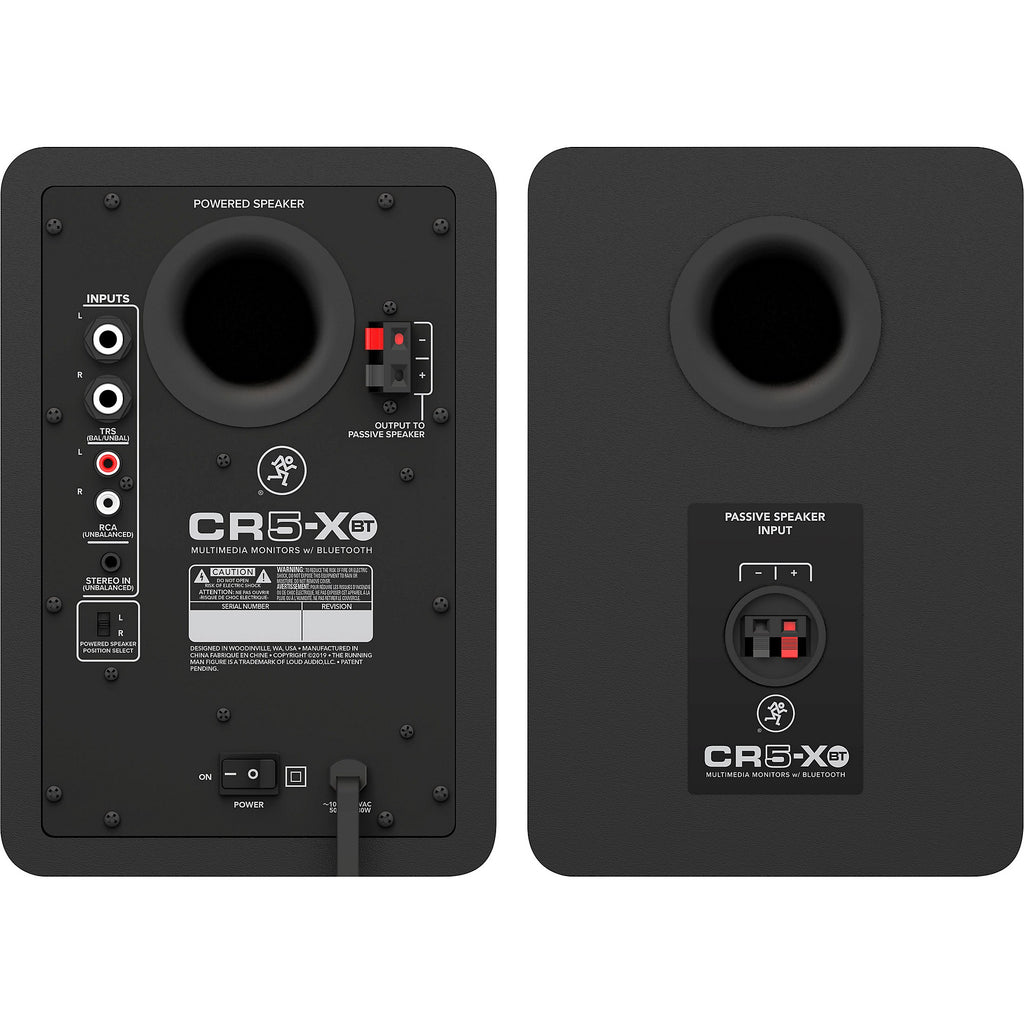 Mackie CR5-XBT 5-inch Active 80W Bluetooth Multimedia Studio Monitors, Pair