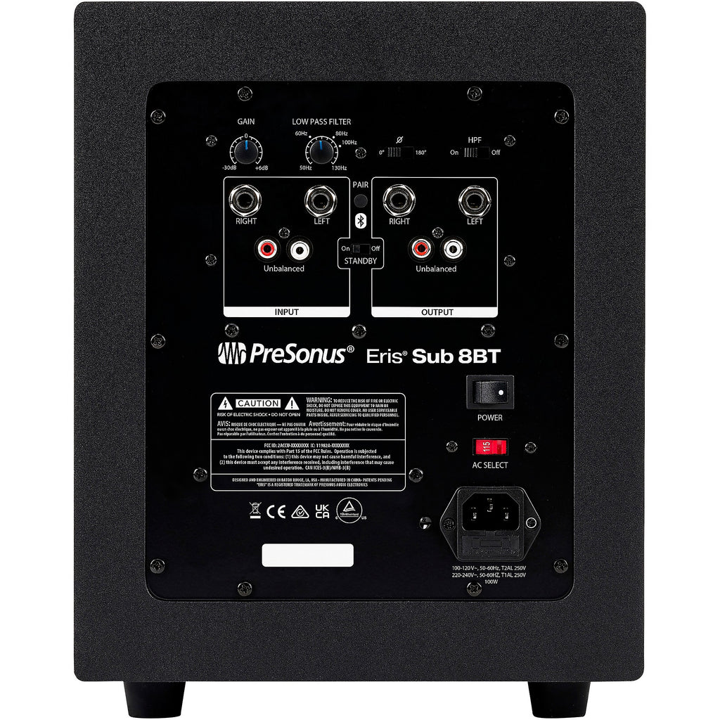 PreSonus Eris Sub 8BT (2nd Gen) Studio Subwoofer