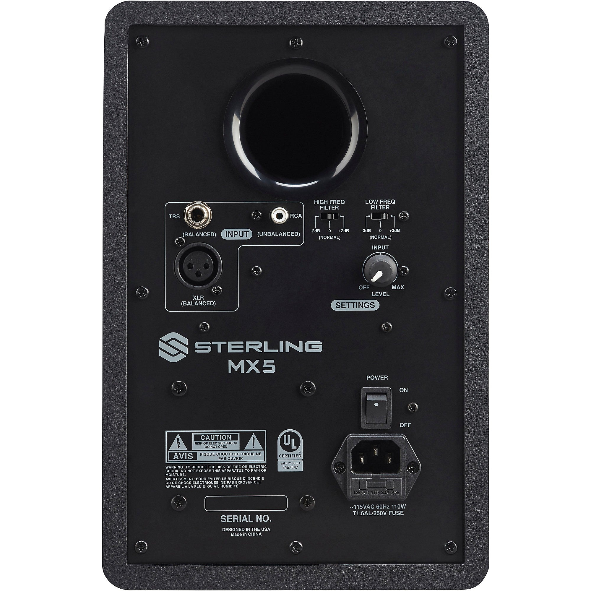 Sterling Audio MX5 5-inch Powered Studio Monitor, Black (Each)