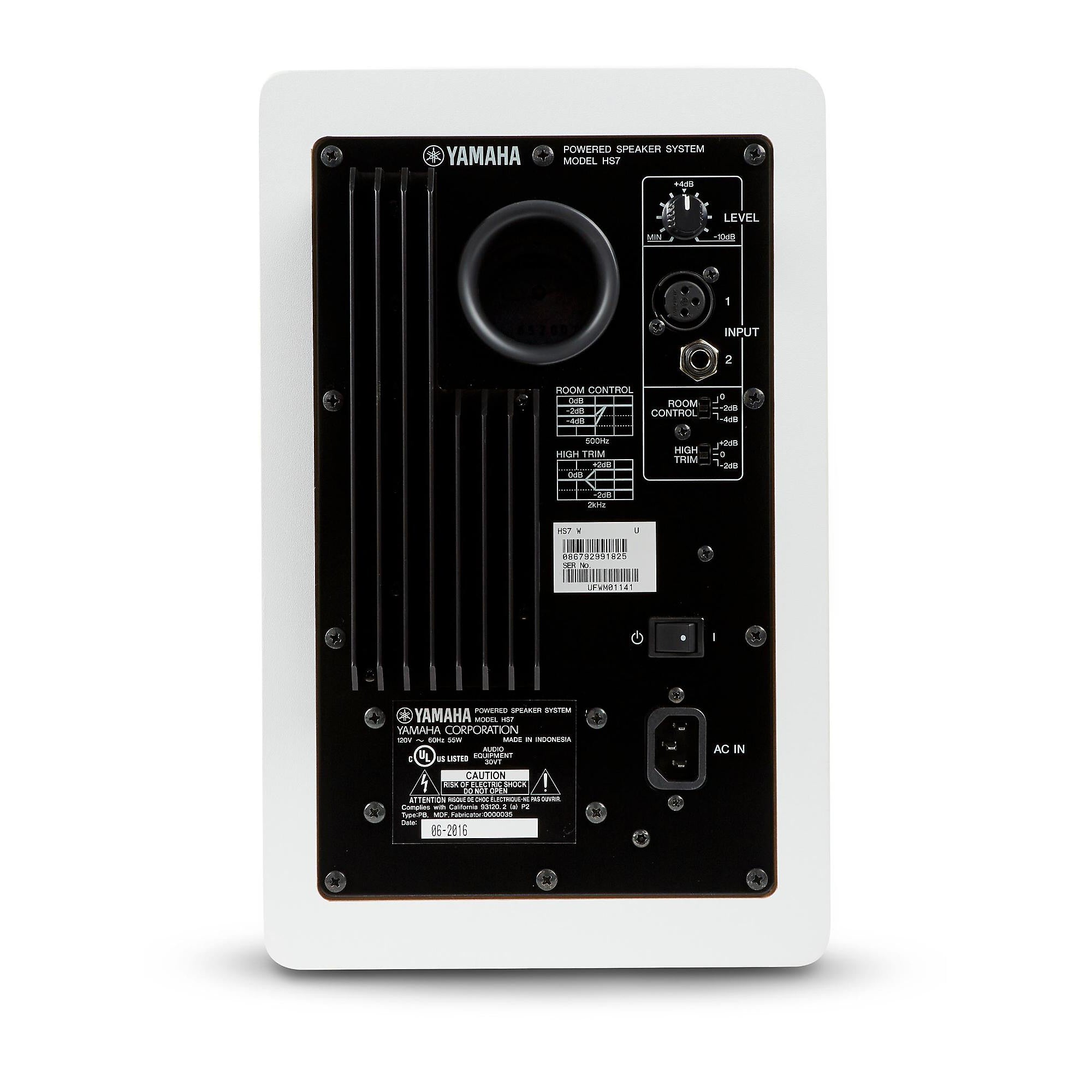 Yamaha HS7 W 6.5-inch Powered Studio Monitor (Each) White