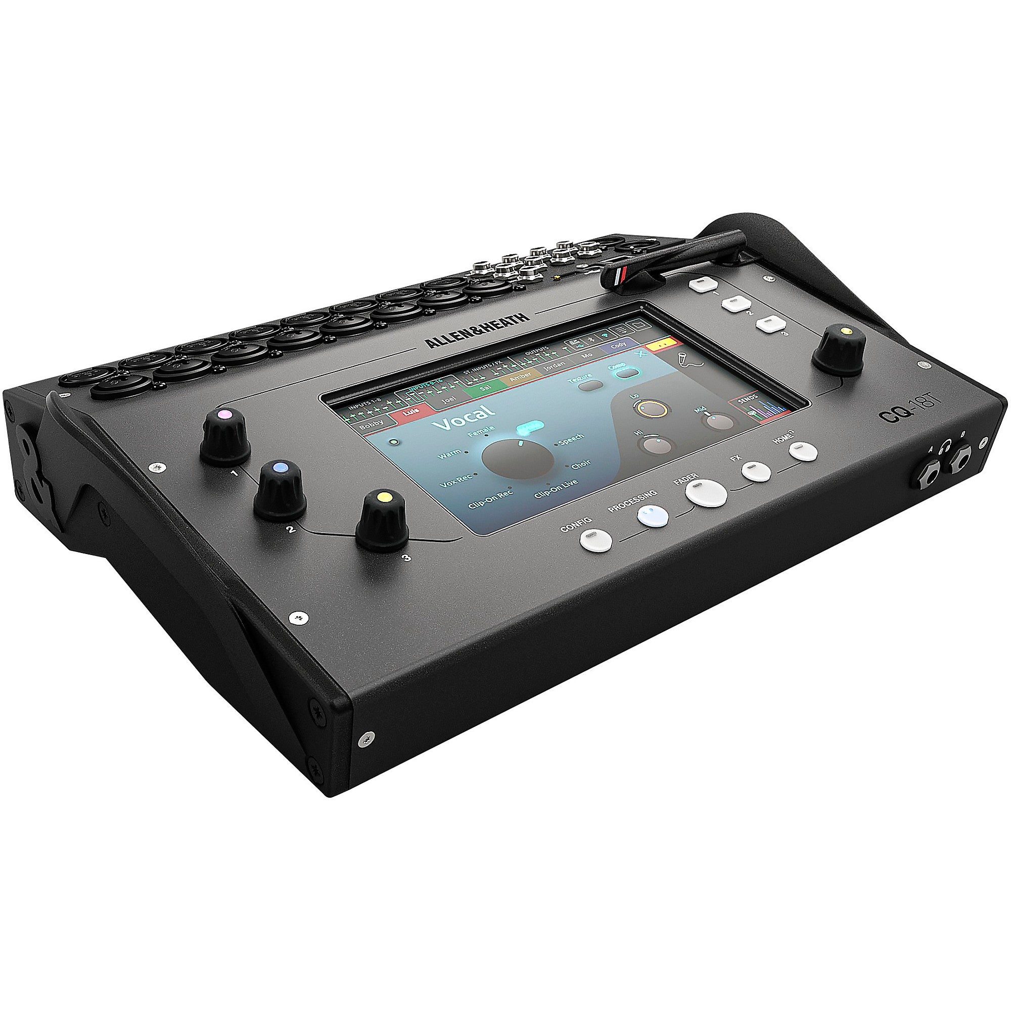 Allen & Heath CQ-18T Digital Mixer With 7-inch Touchscreen, Wi-Fi and Bluetooth Connectivity