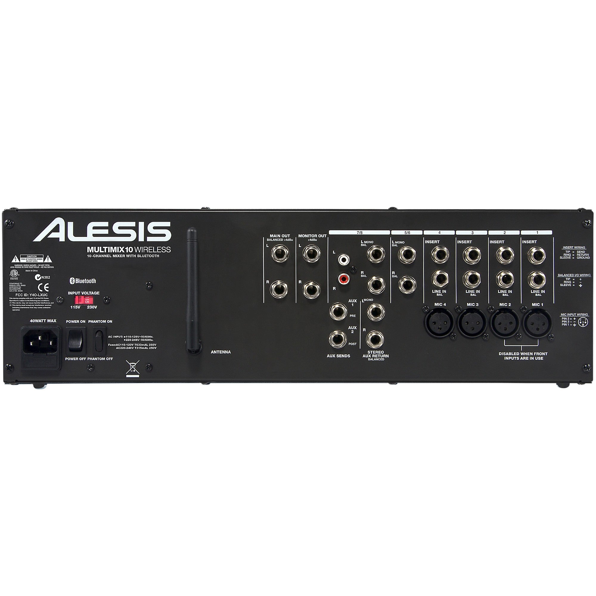 Alesis MultiMix 10 Wireless 10-Channel Rackmount Mixer With Bluetooth