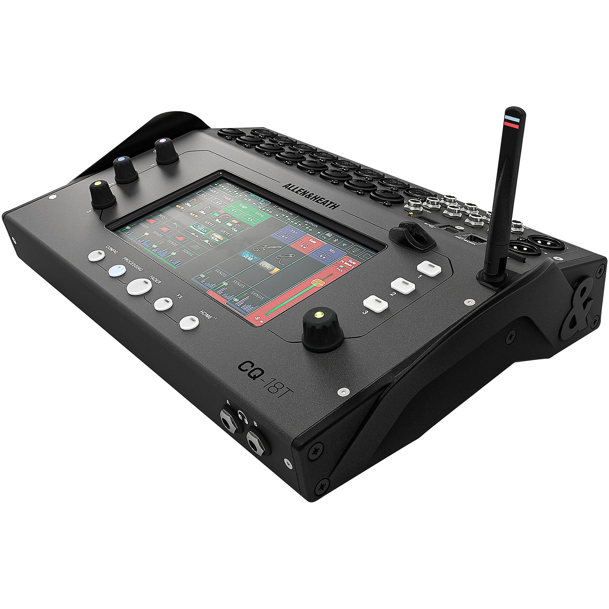 Allen & Heath CQ-18T Digital Mixer With 7-inch Touchscreen, Wi-Fi and Bluetooth Connectivity