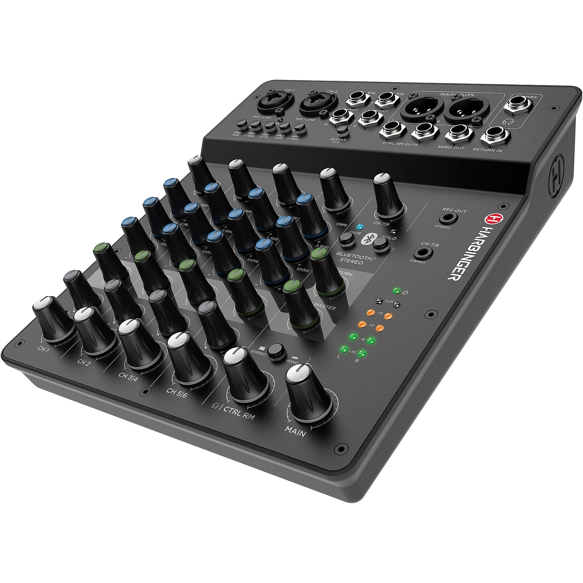 Harbinger LV8 8-Channel Analog Mixer With Bluetooth