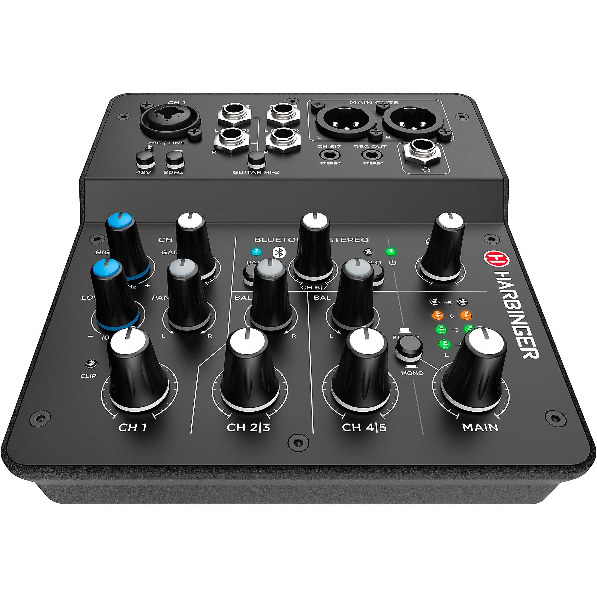Harbinger LV7 7-Channel Analog Mixer With Bluetooth