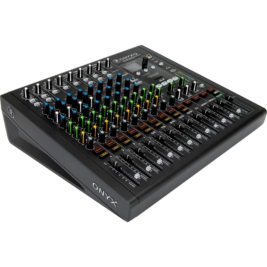 Mackie Onyx12 12-Channel Premium Analog Mixer With Multi-Track USB and Bluetooth