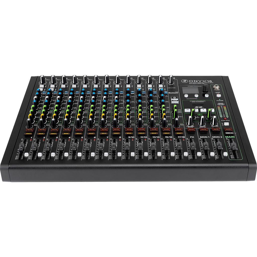 Mackie Onyx16 16-Channel Premium Analog Mixer With Multi-Track USB And Bluetooth