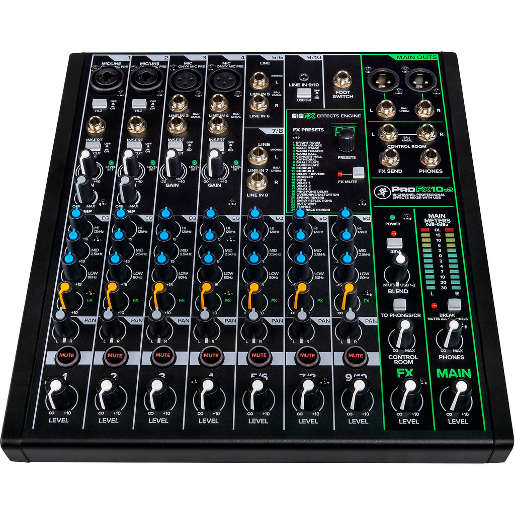 Mackie ProFX10v3 10-Channel Professional Effects Mixer With USB