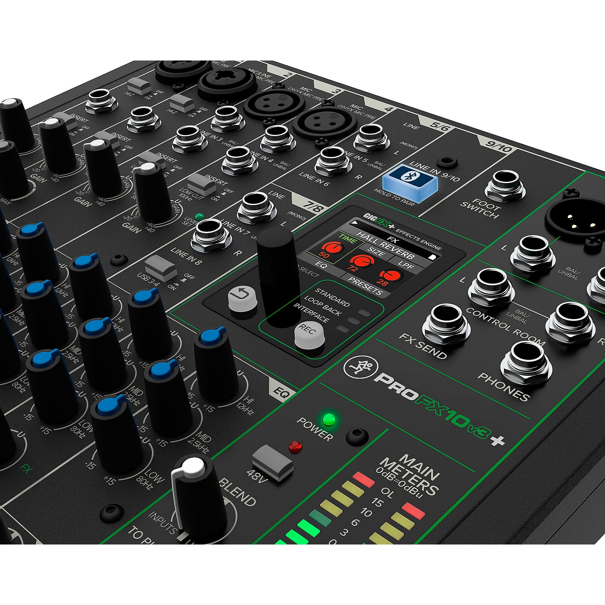 Mackie ProFX10v3+ 10-Channel Analog Mixer With Enhanced FX, USB Recording Modes and Bluetooth