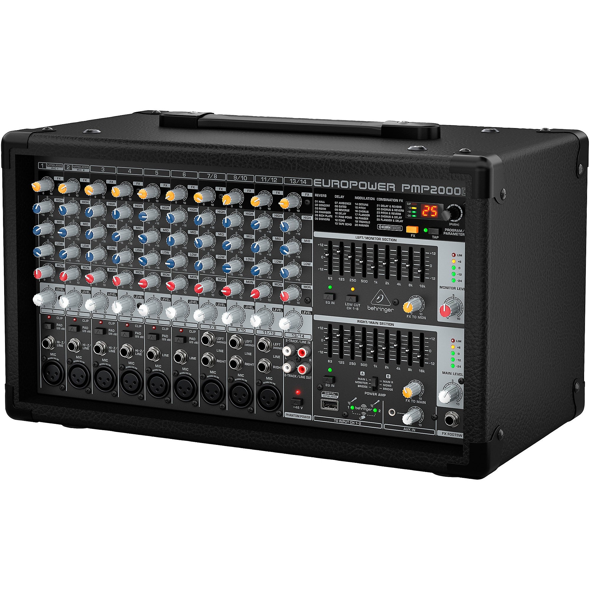 Behringer EUROPOWER PMP2000D 14-Channel 2,000W Powered Mixer