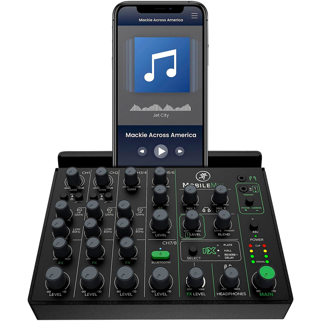 Mackie MobileMix 8-Channel USB-Powerable Mixer for A/V Production, Live Sound & Streaming