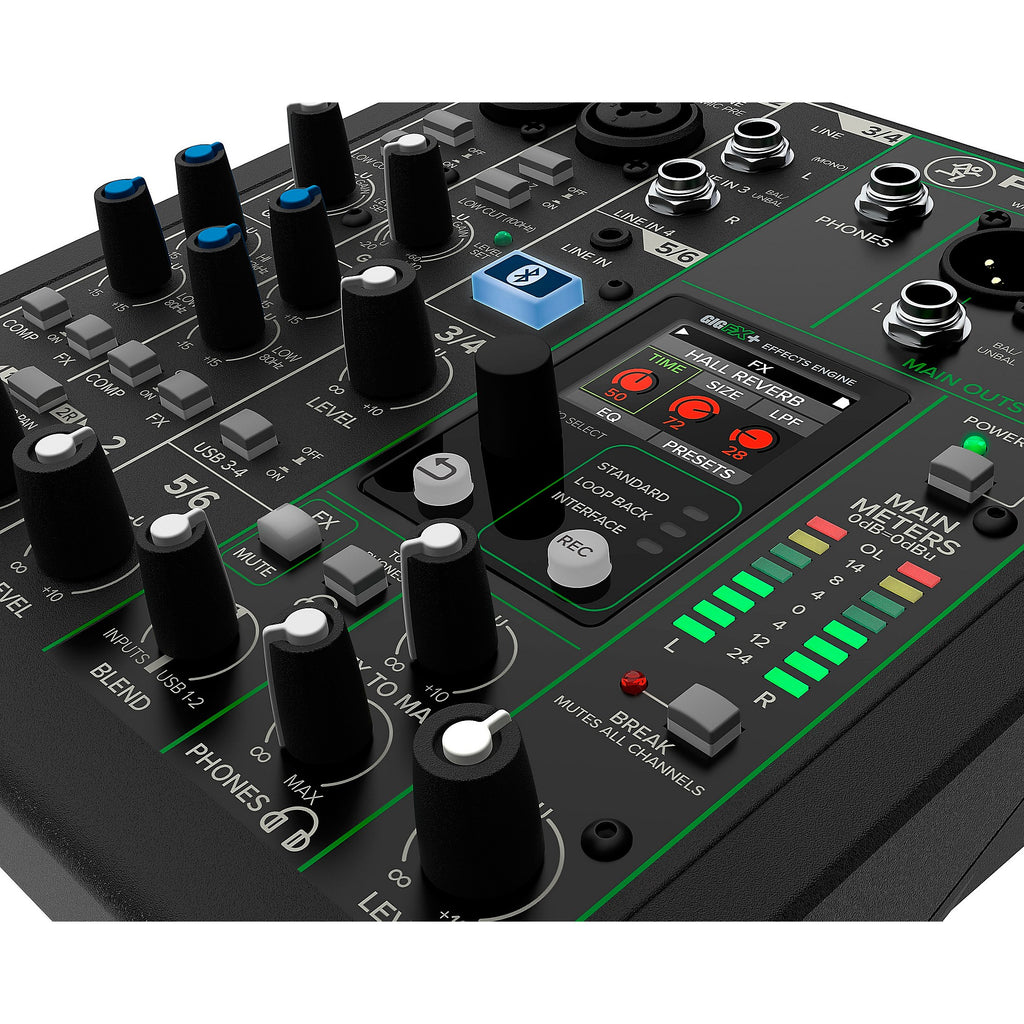 Mackie ProFX6v3+ 6-Channel Analog Mixer With Enhanced FX, USB Recording Modes and Bluetooth