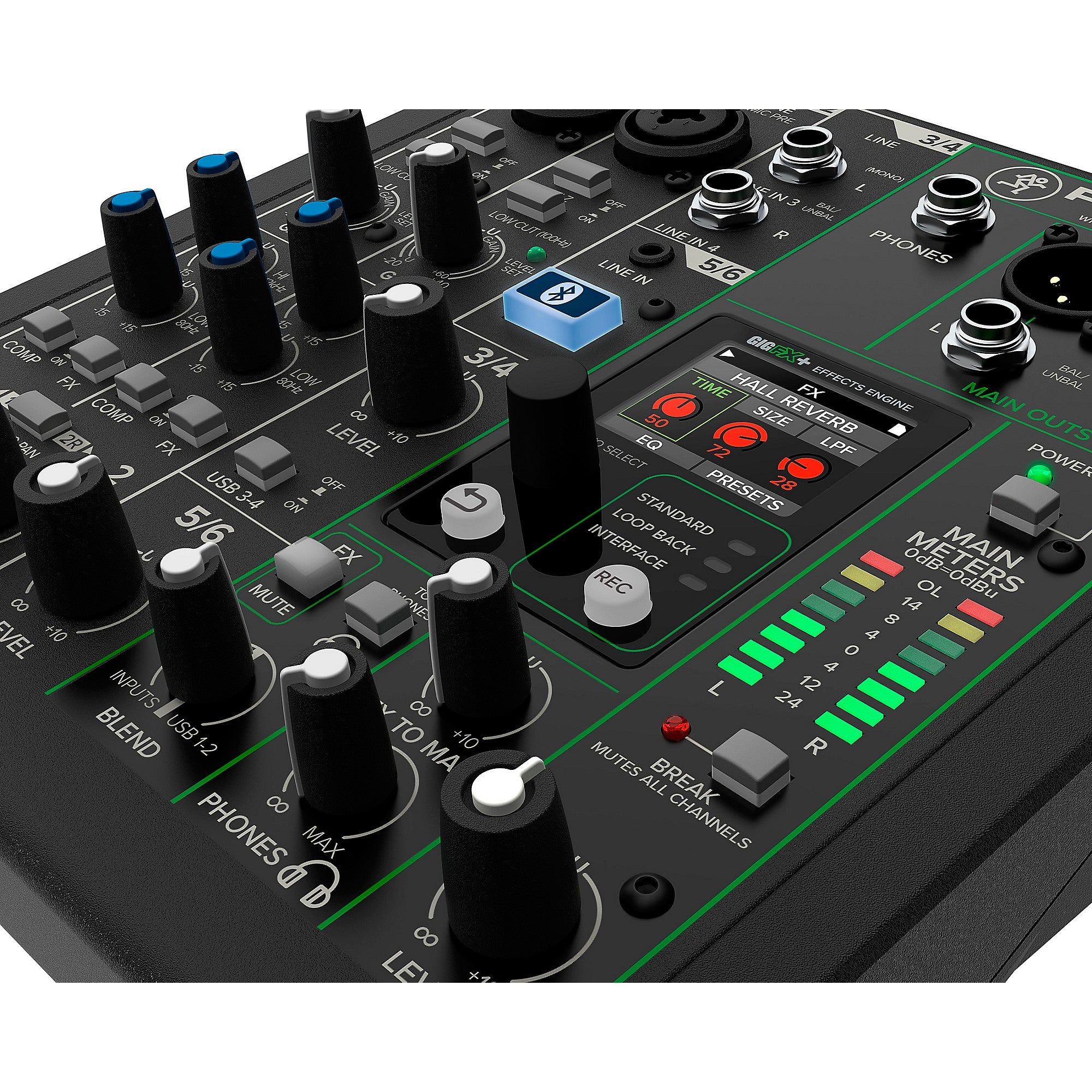 Mackie ProFX6v3+ 6-Channel Analog Mixer With Enhanced FX, USB Recording Modes and Bluetooth