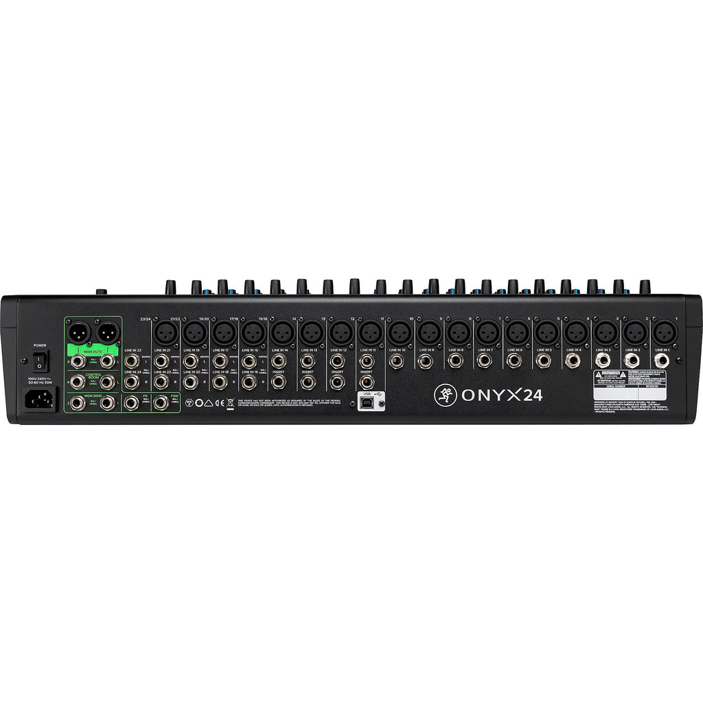 Mackie Onyx24 24-Channel Premium Analog Mixer With Multi-Track USB And Bluetooth