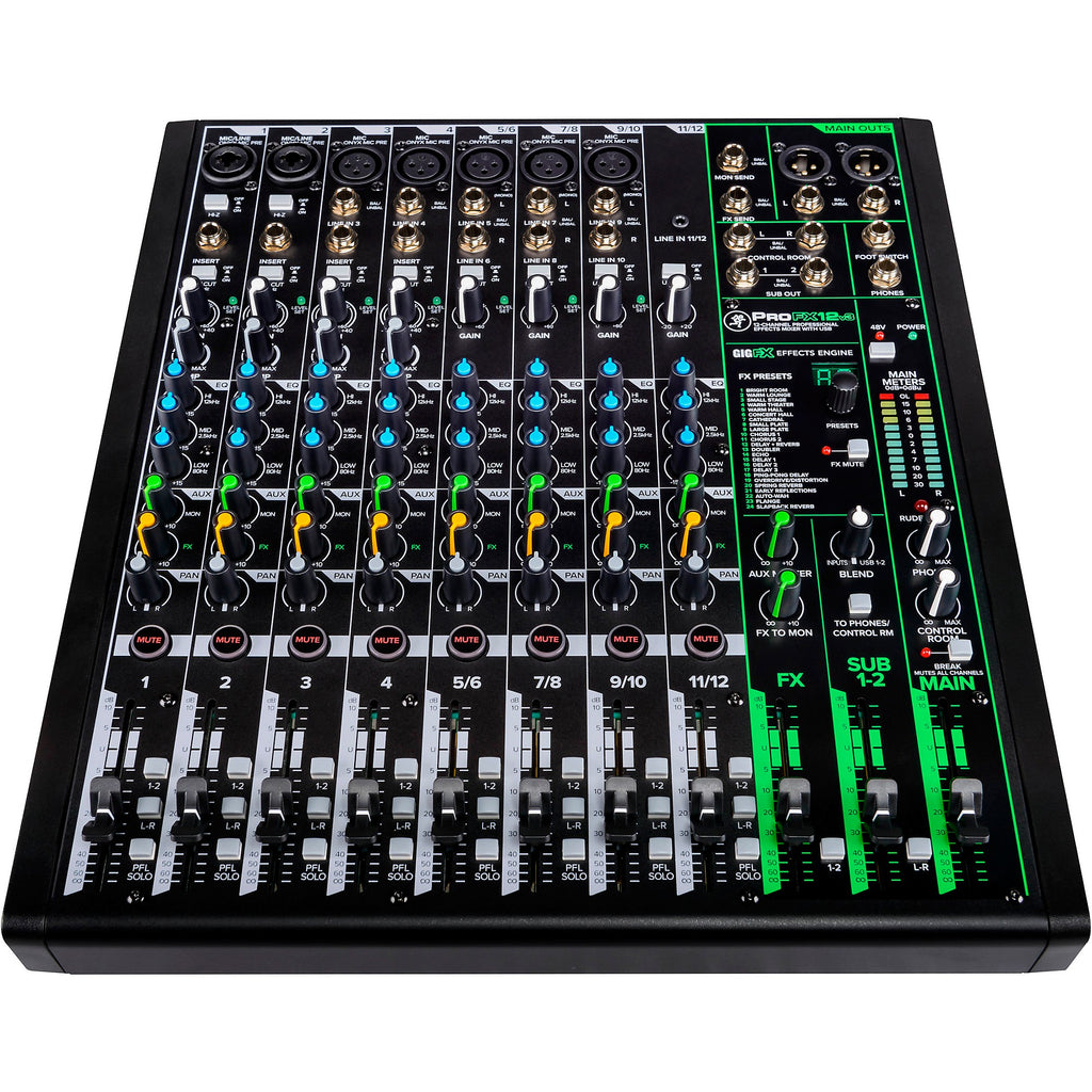 Mackie ProFX12v3 12-Channel Professional Effects Mixer With USB