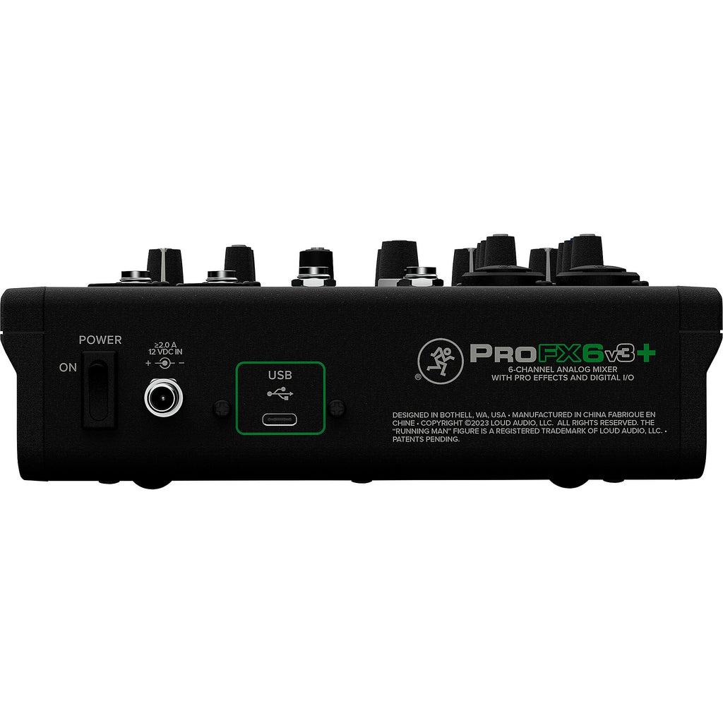 Mackie ProFX6v3+ 6-Channel Analog Mixer With Enhanced FX, USB Recording Modes and Bluetooth