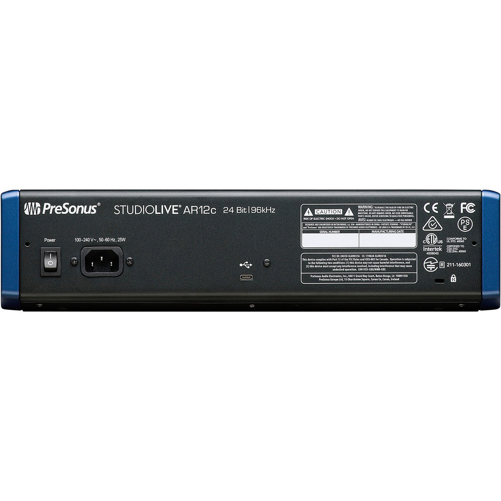 PreSonus StudioLive AR12c 12-Channel Hybrid Digital/Analog Performance Mixer