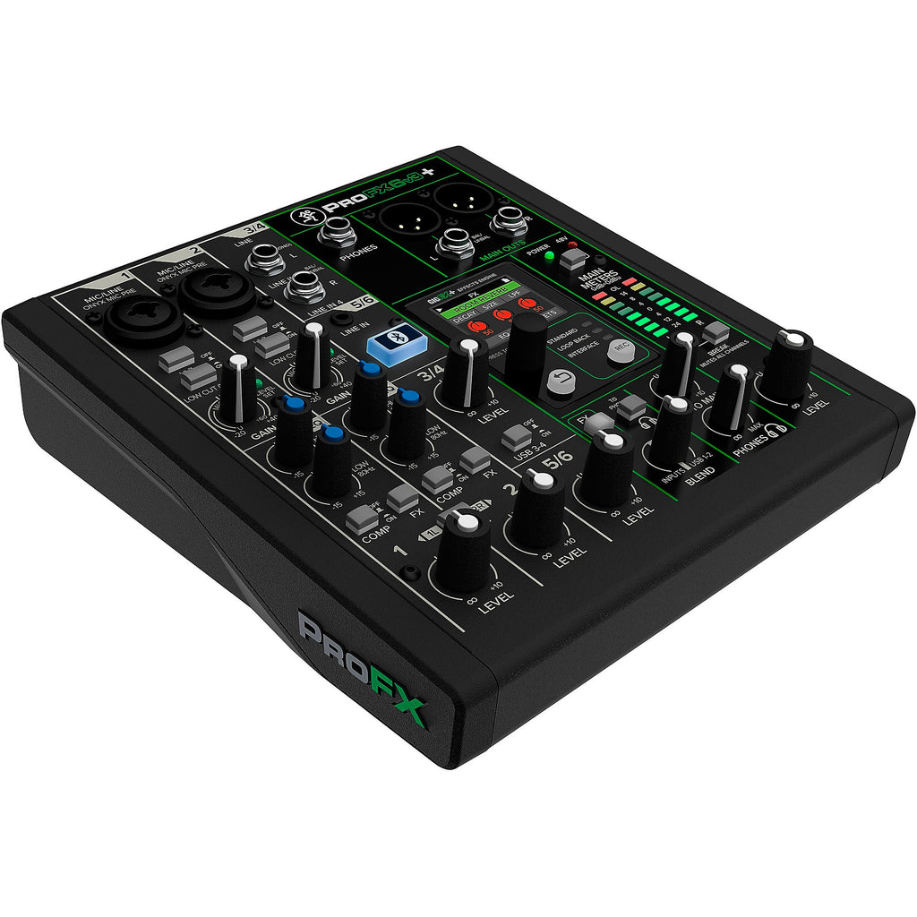 Mackie ProFX6v3+ 6-Channel Analog Mixer With Enhanced FX, USB Recording Modes and Bluetooth
