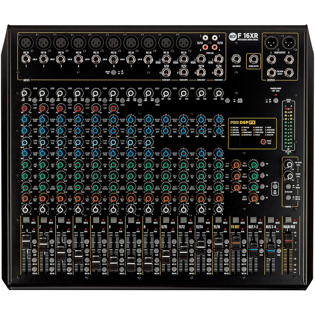 RCF F-16XR 16-Channel Mixer With FX and Recording